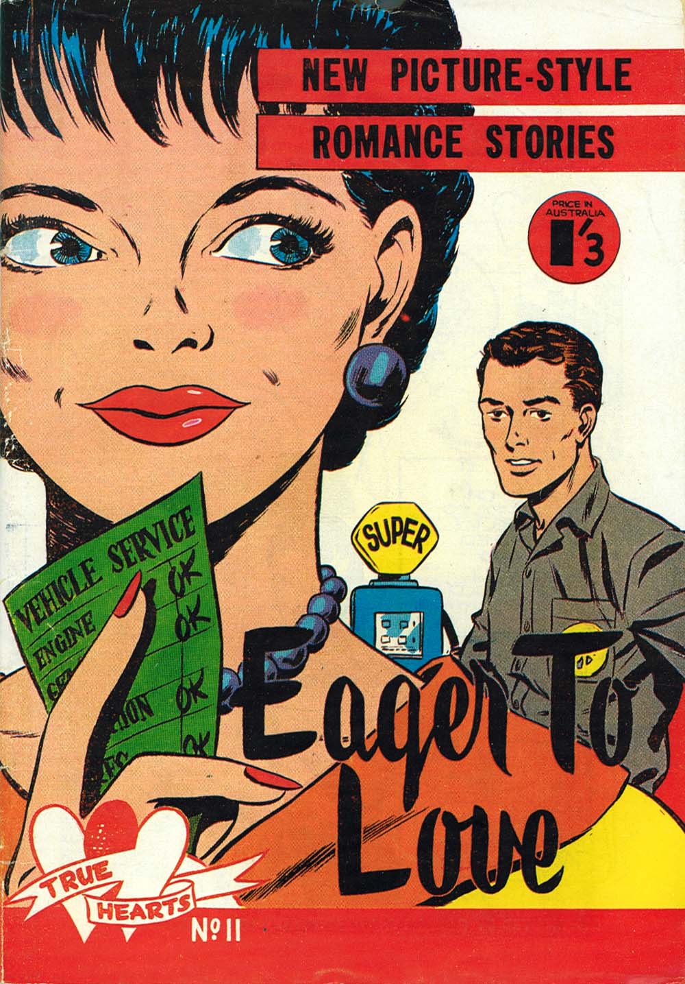 True Hearts (Popular, 1958? series) #11 — Eager To Love ([June 1958?])