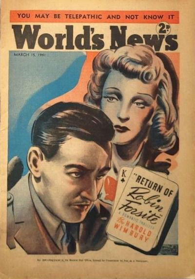 World's News (ANL, 1936 series) #2047? 15 March 1941