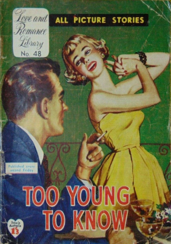 Love and Romance Library (Frew, 1957? series) #48 — Too Young to Know ([March 1957?])
