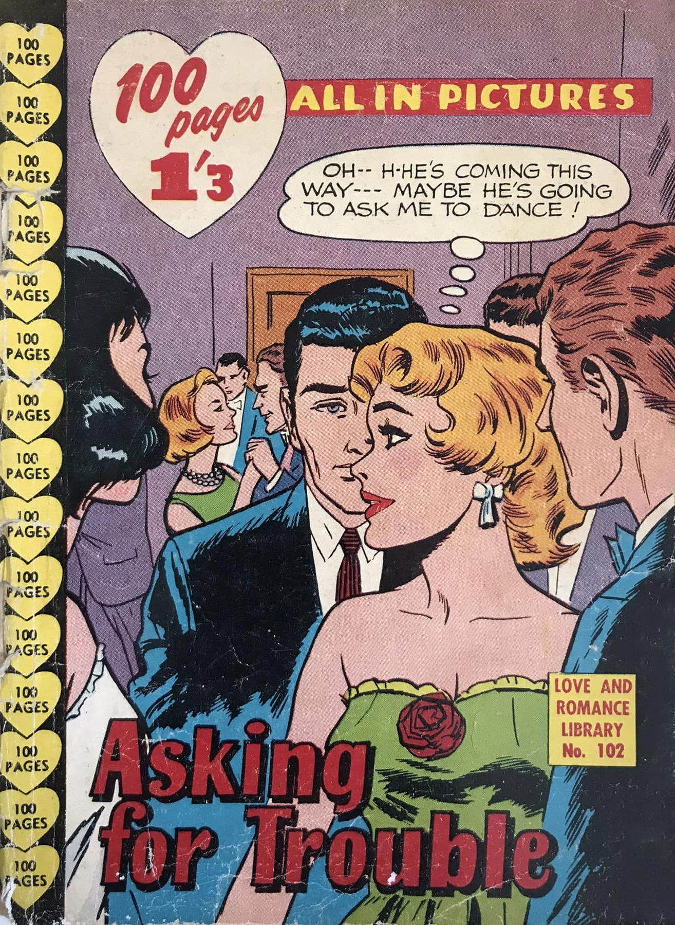 Love and Romance Library (Frew, 1957? series) #102 — Asking for Trouble ([June 1959?])