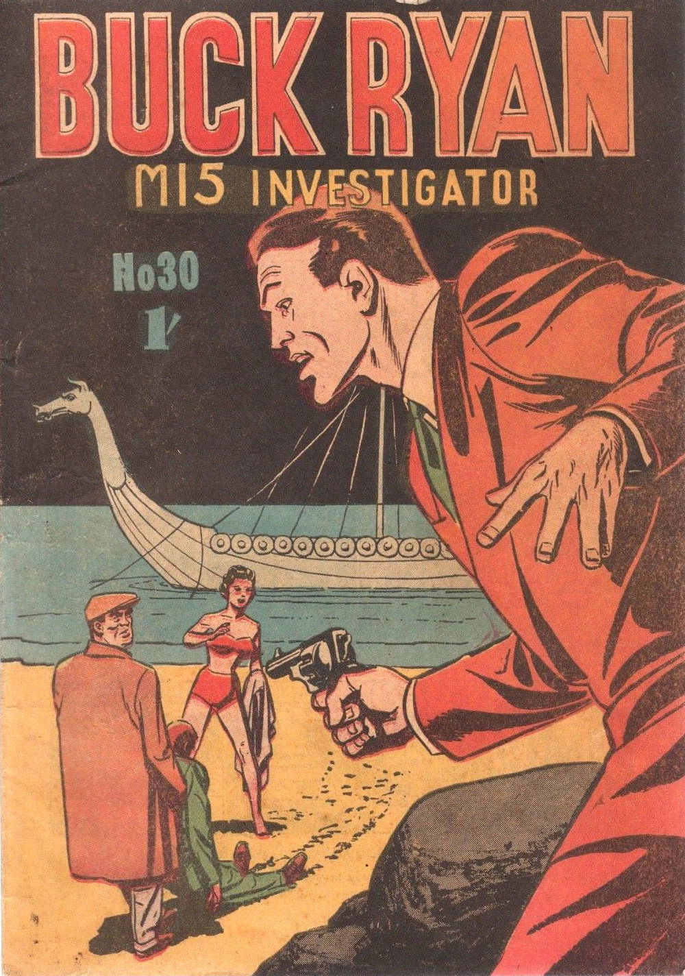 Buck Ryan MI5 Investigator (Atlas, 1954? series) #30 ([1957?])