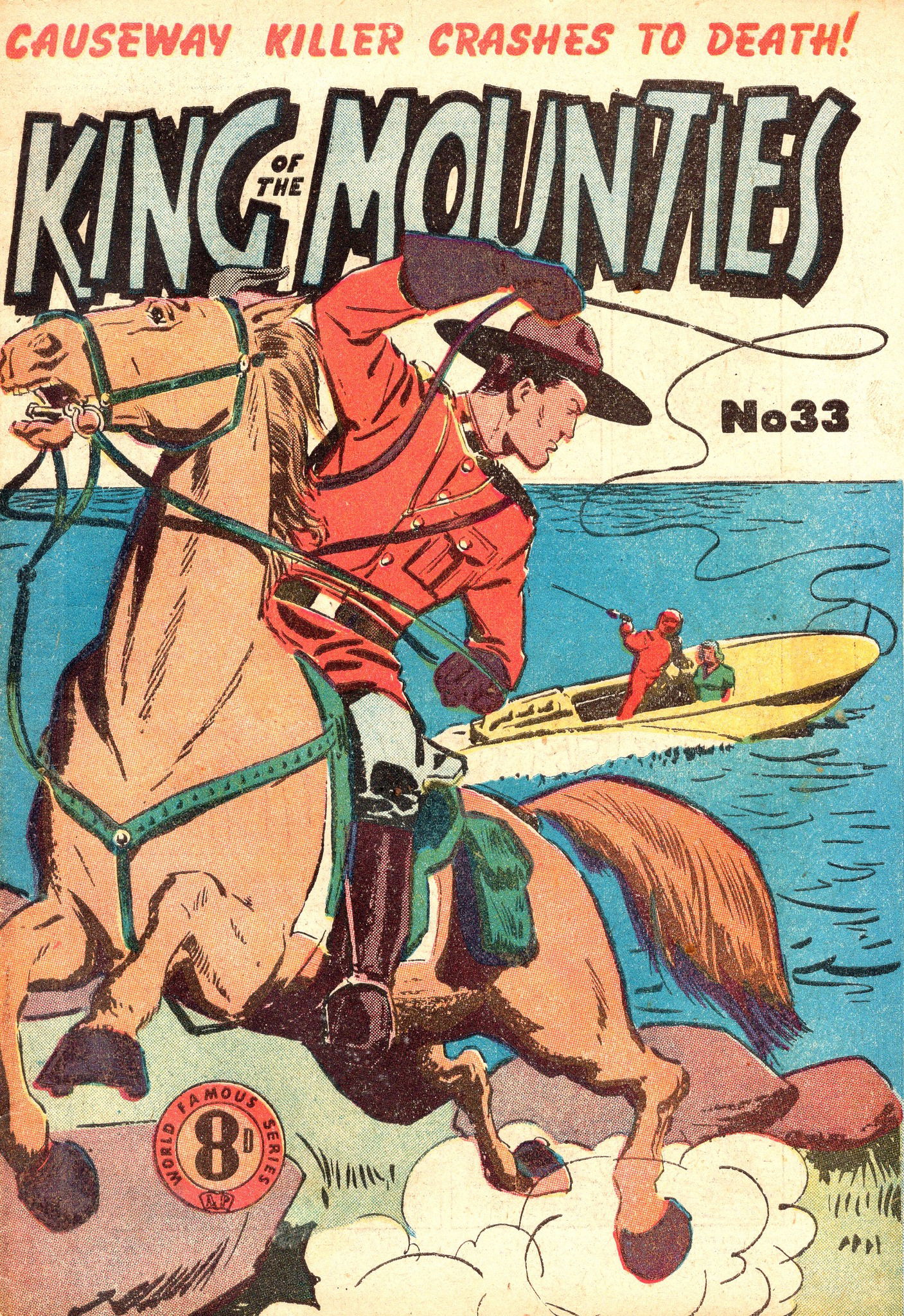 King of the Mounties (Atlas, 1950 series) #33 ([August 1953?])