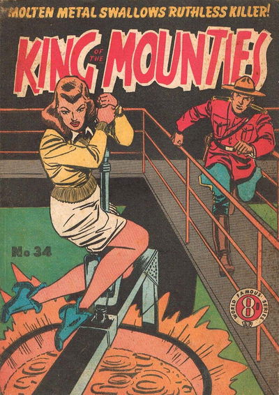 King of the Mounties (Atlas, 1950 series) #34 [September 1953?]