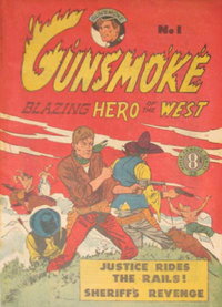 Gunsmoke Blazing Hero of the West (Atlas, 1954 series)  #1 ([1954??])
