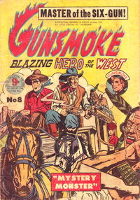 Gunsmoke Blazing Hero of the West (Atlas, 1954 series)  #8 ([1955?])