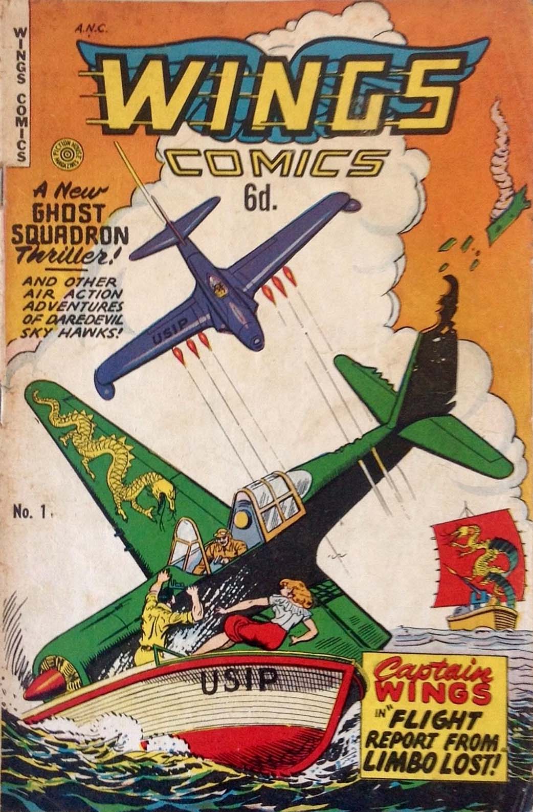 Fiction Wings Comics (HJ Edwards, 1951 series) #1 ([February 1951?])