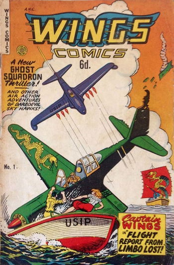 Fiction Wings Comics (HJ Edwards, 1951 series) #1 ([February 1951?])