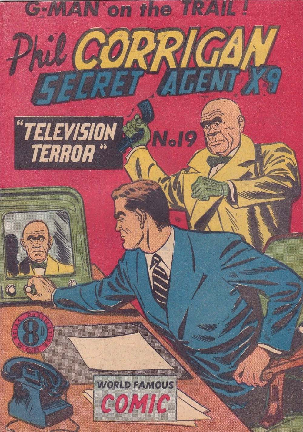 Phil Corrigan Secret Agent X9 (Atlas, 1950 series) #19 ([September 1952?])