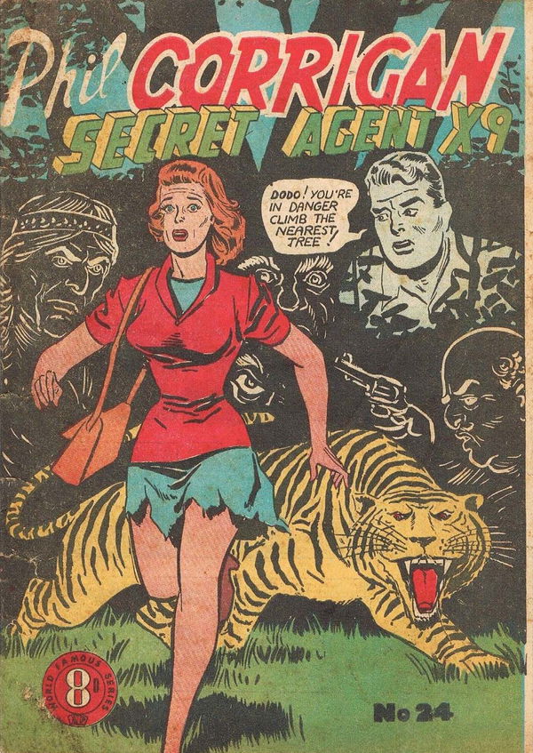 Phil Corrigan Secret Agent X9 (Atlas, 1950 series) #24 ([December 1953?])