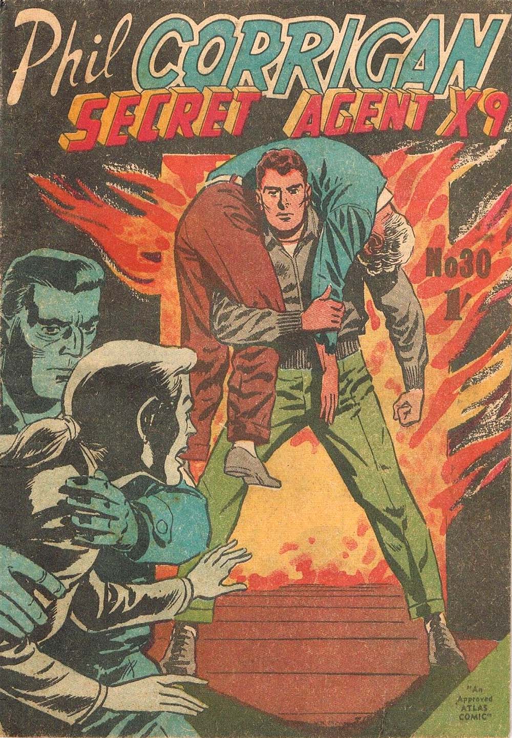 Phil Corrigan Secret Agent X9 (Atlas, 1950 series) #30 ([June 1956?])