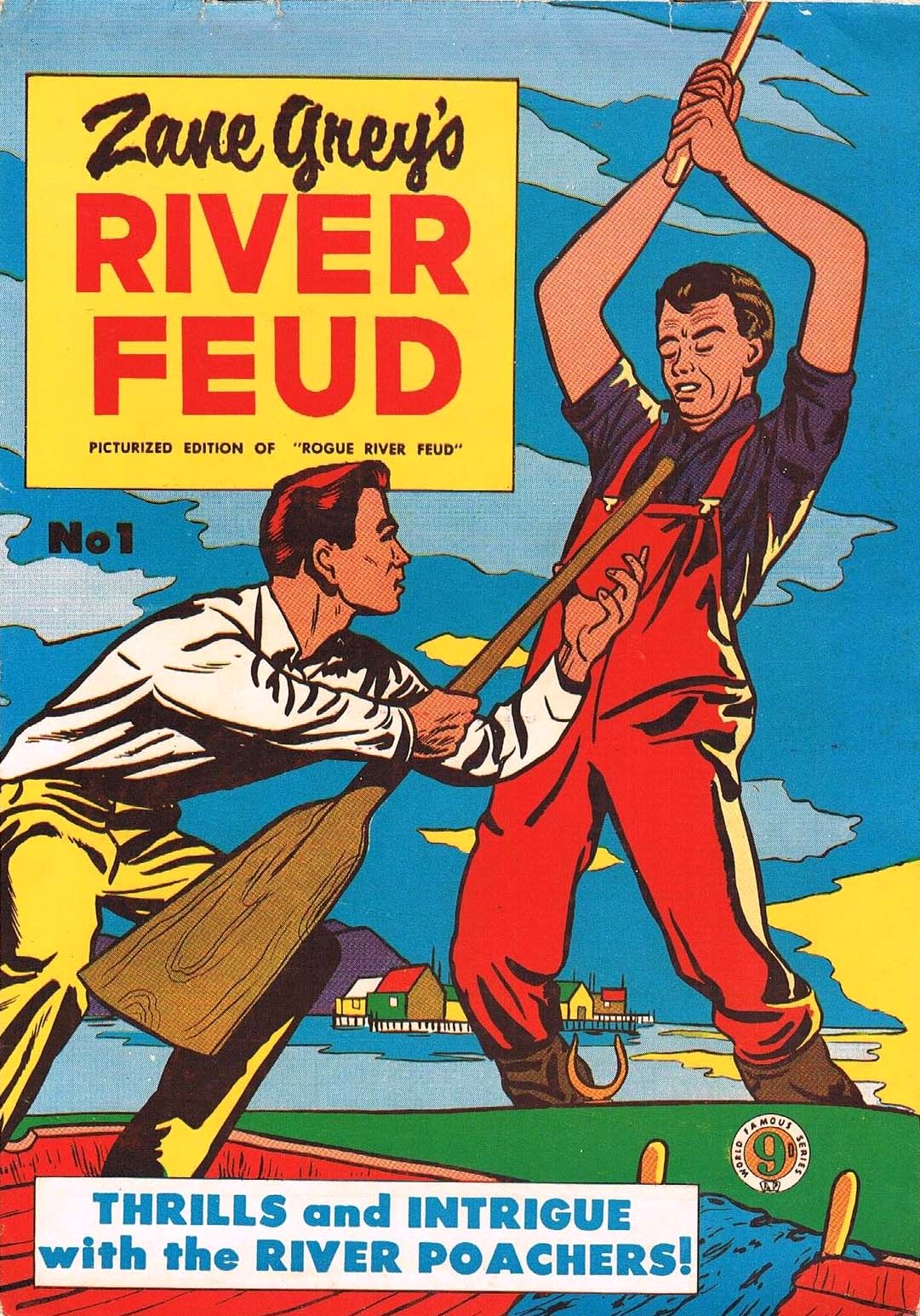 Zane Grey's (Atlas, 1955 series) #1 — Zane Grey's River Feud ([1953?])