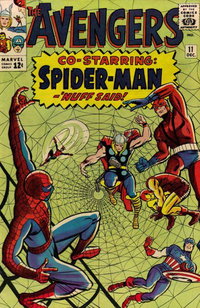 The Avengers (Marvel, 1963 series)  #11 (December 1964) — Co-Starring: Spider-Man - 'Nuff Said!