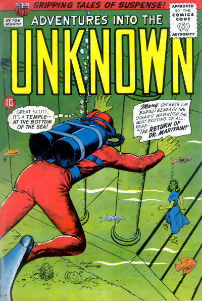 Adventures into the Unknown (ACG, 1948 series) #106 March 1959