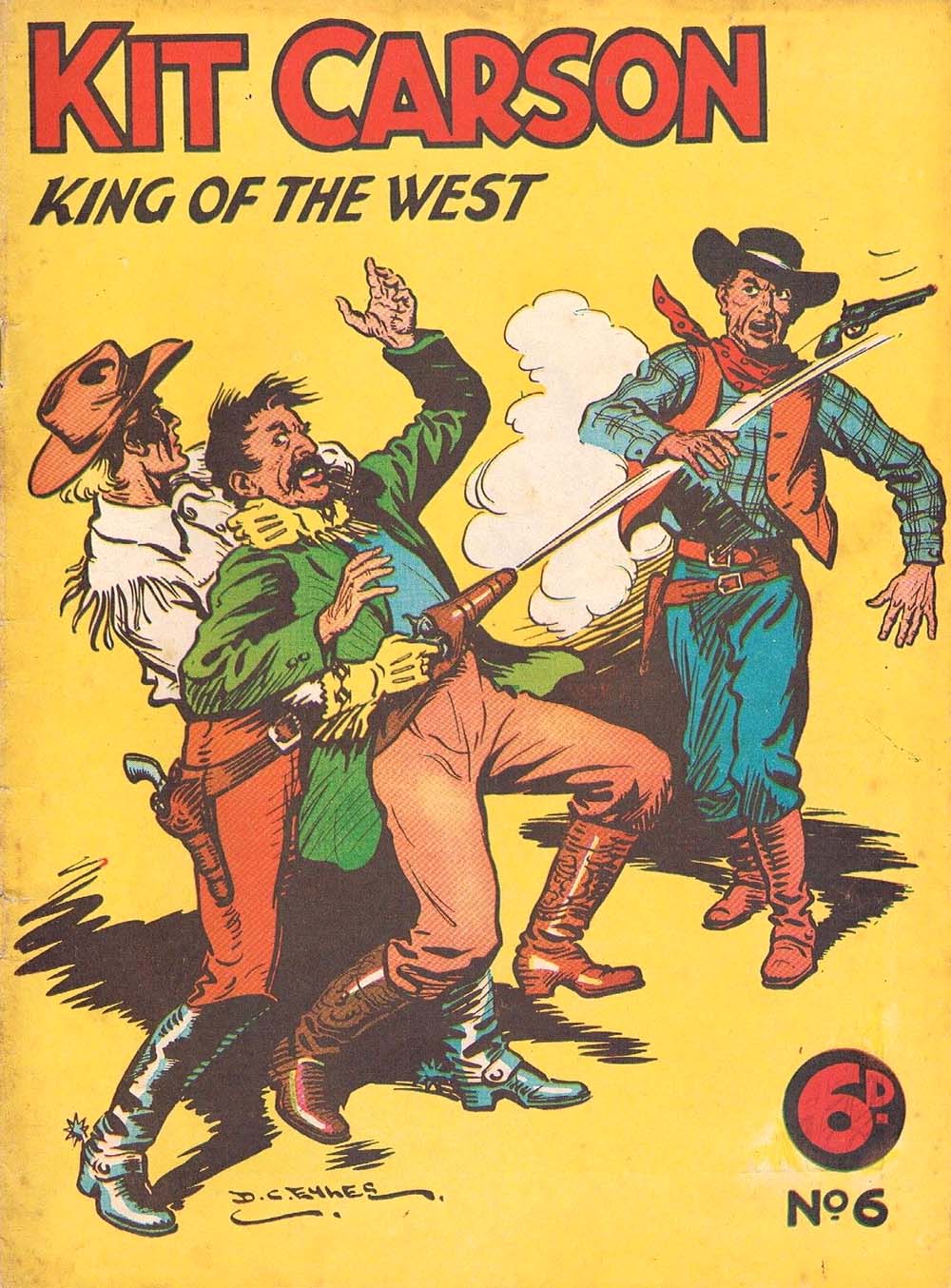Kit Carson King of the West (AP, 1949 series) #6 (April 1950)