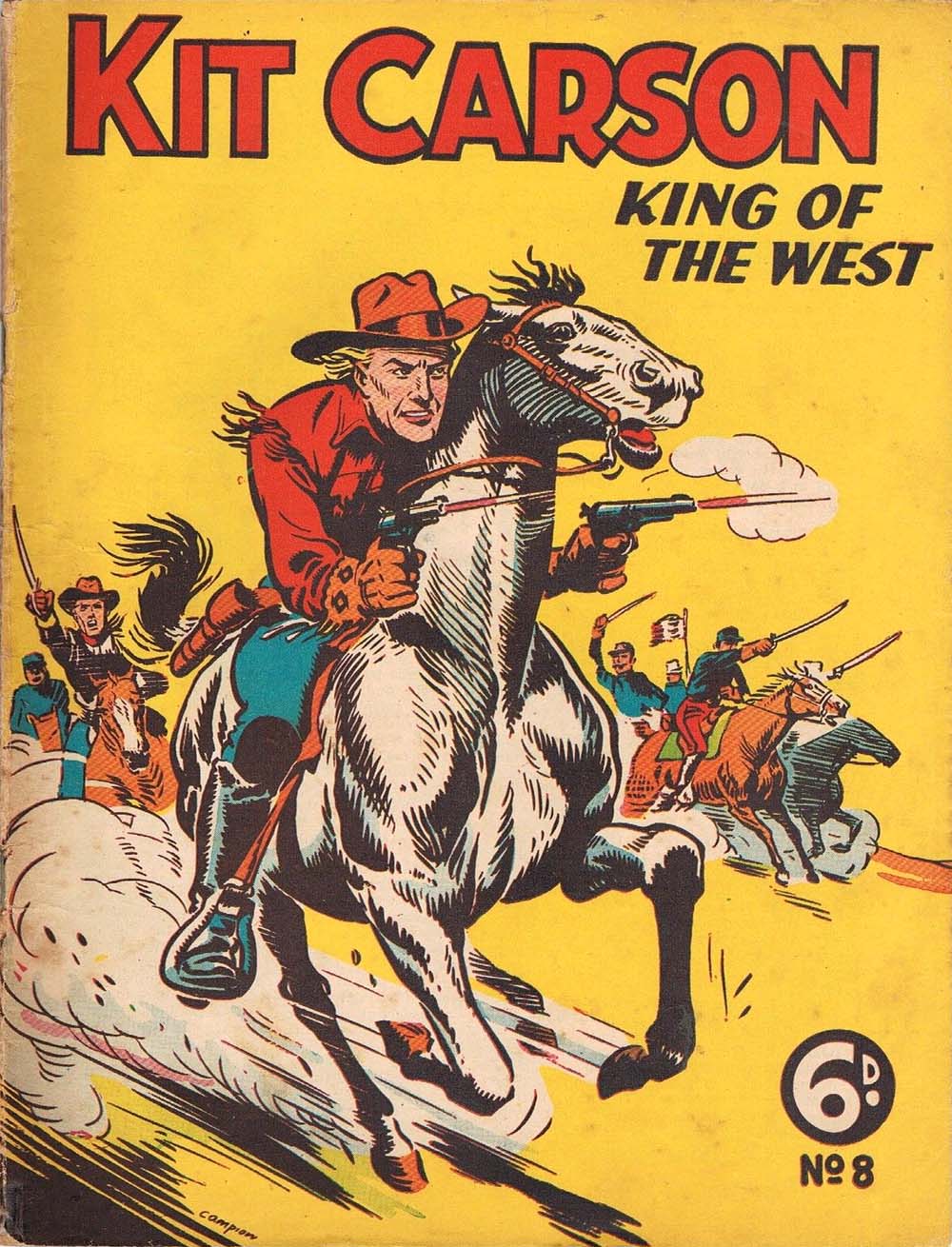 Kit Carson King of the West (AP, 1949 series) #8 (June 1950)