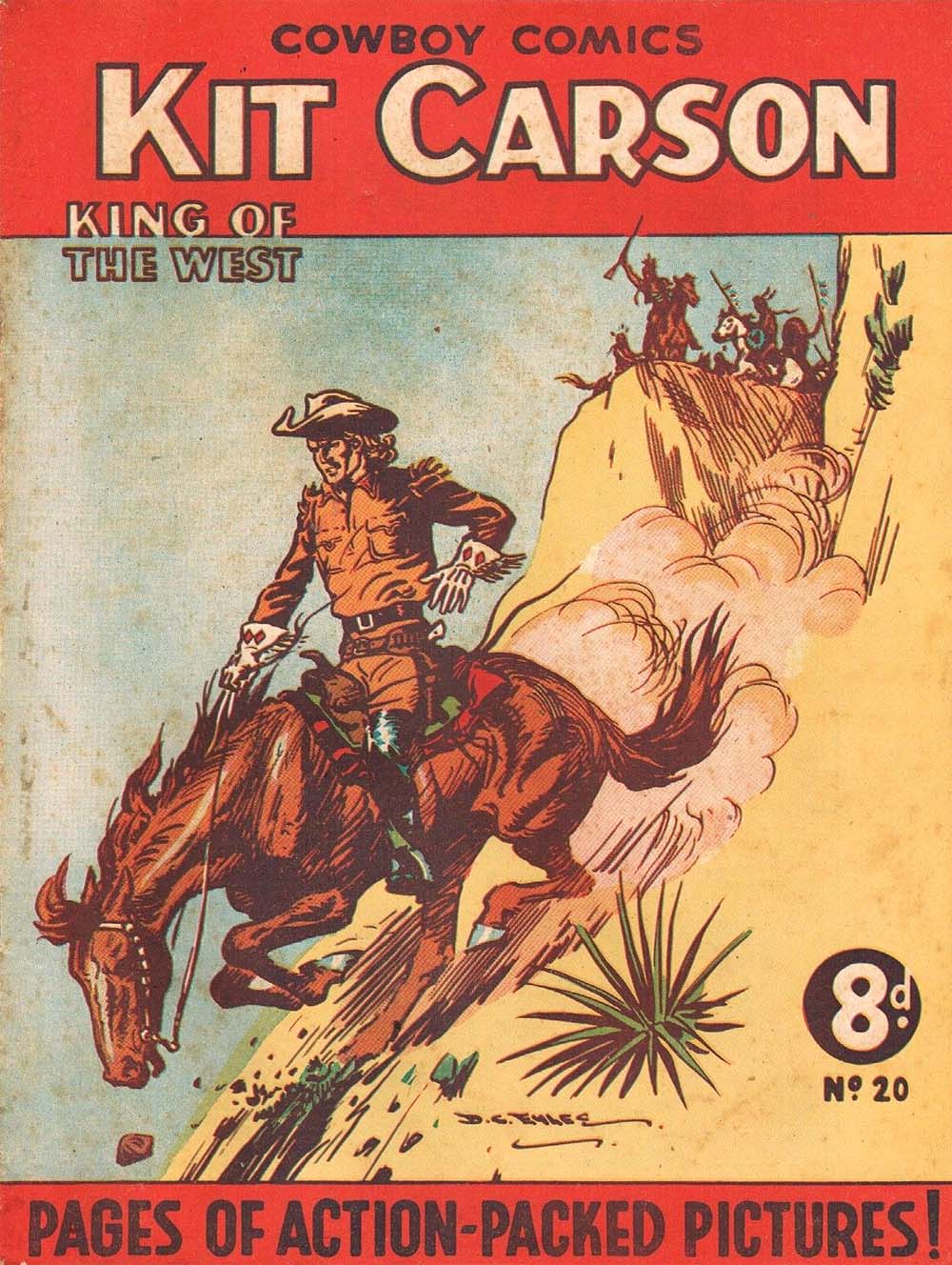 Kit Carson King of the West Cowboy Comics (AP, 1951 series) #20 (July 1951)