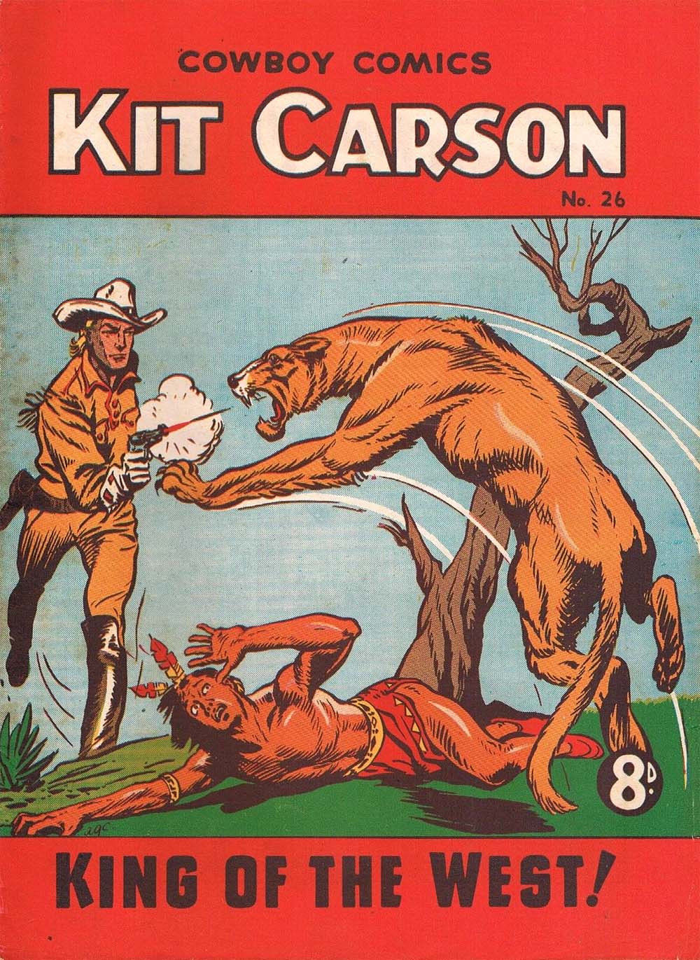 Kit Carson King of the West Cowboy Comics (AP, 1951 series) #26 (January 1952)
