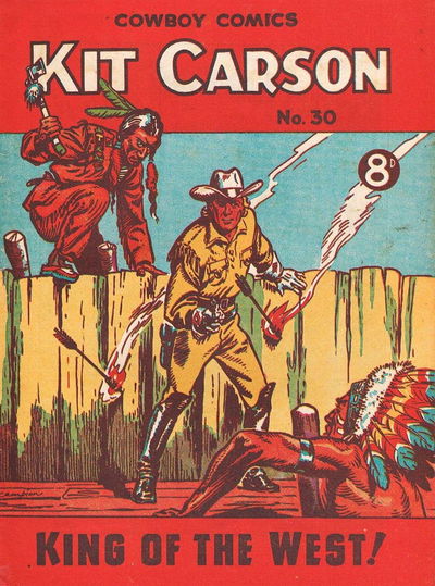 Kit Carson King of the West Cowboy Comics (AP, 1951 series) #30 May 1952