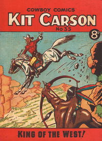 Kit Carson King of the West Cowboy Comics (AP, 1951 series) #35 October 1952