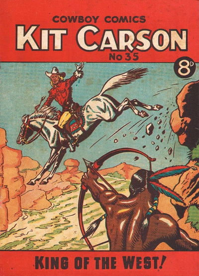 Kit Carson King of the West Cowboy Comics (AP, 1951 series) #35 October 1952