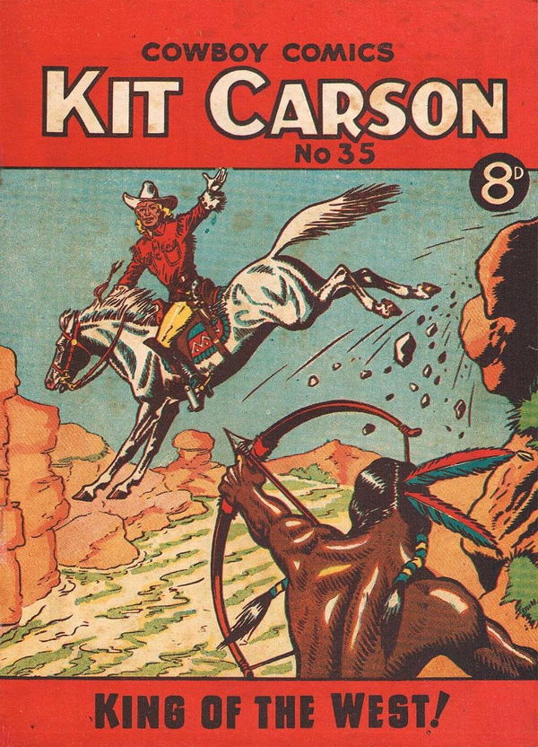 Kit Carson King of the West Cowboy Comics (AP, 1951 series) #35 (October 1952)