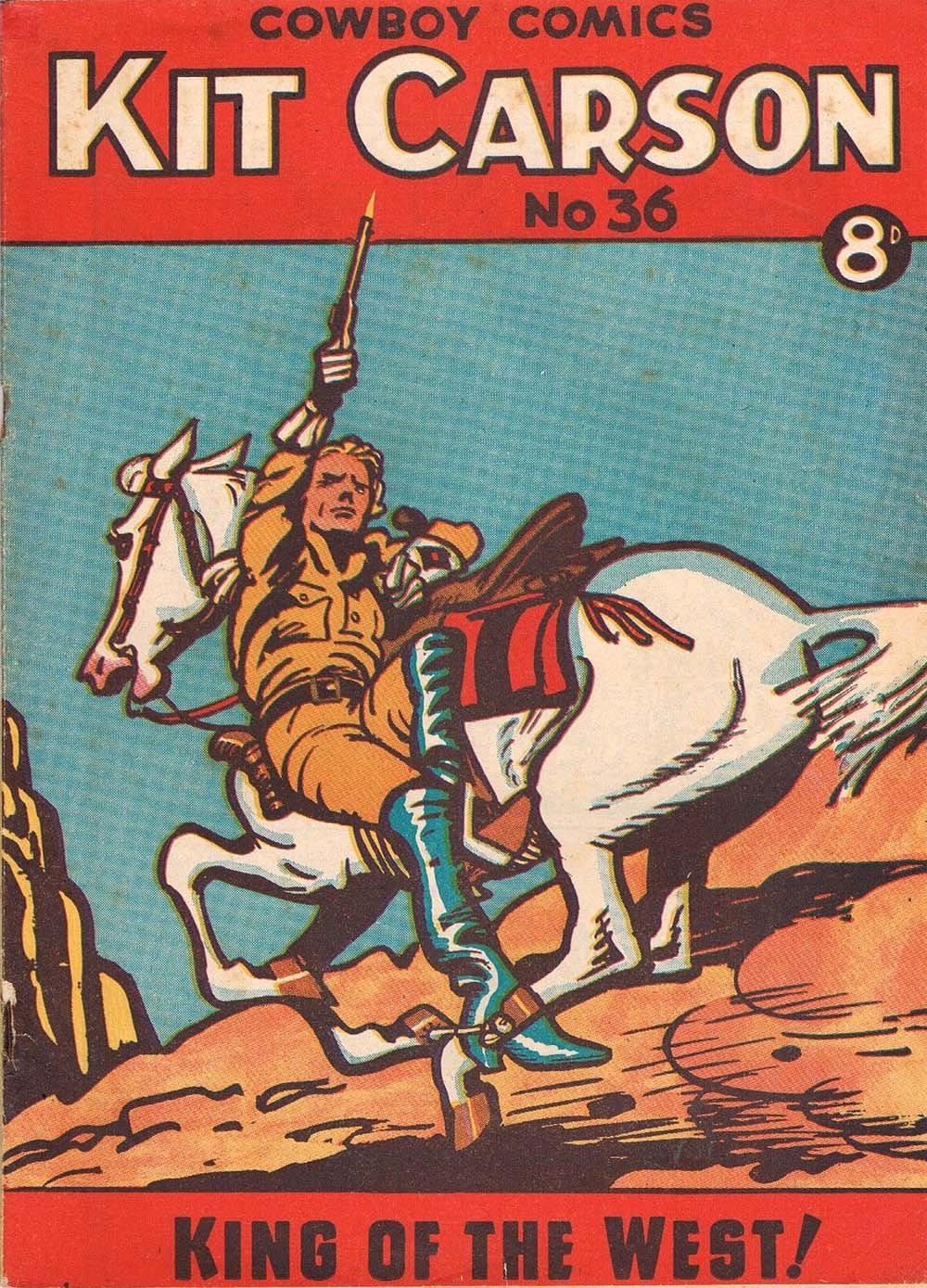 Kit Carson King of the West Cowboy Comics (AP, 1951 series) #36 (November 1952)