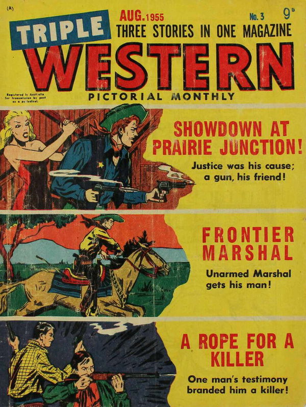 Triple Western Pictorial Monthly (Red Circle, 1955 series) #3 (August 1955)