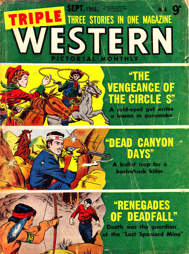 Triple Western Pictorial Monthly (Red Circle, 1955 series) #4 (September 1955)