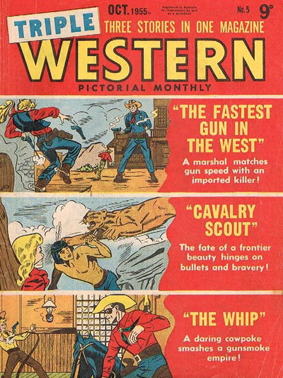 Triple Western Pictorial Monthly (Red Circle, 1955 series) #5 (October 1955)