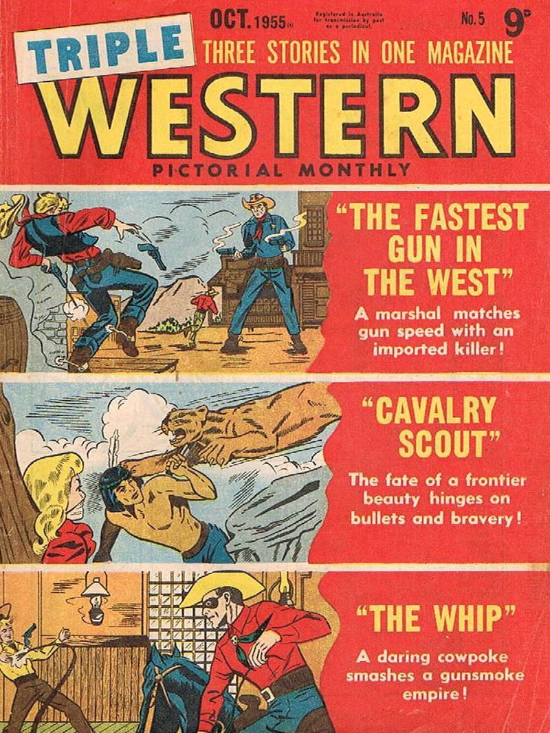 Triple Western Pictorial Monthly (Red Circle, 1955 series) #5 (October 1955)