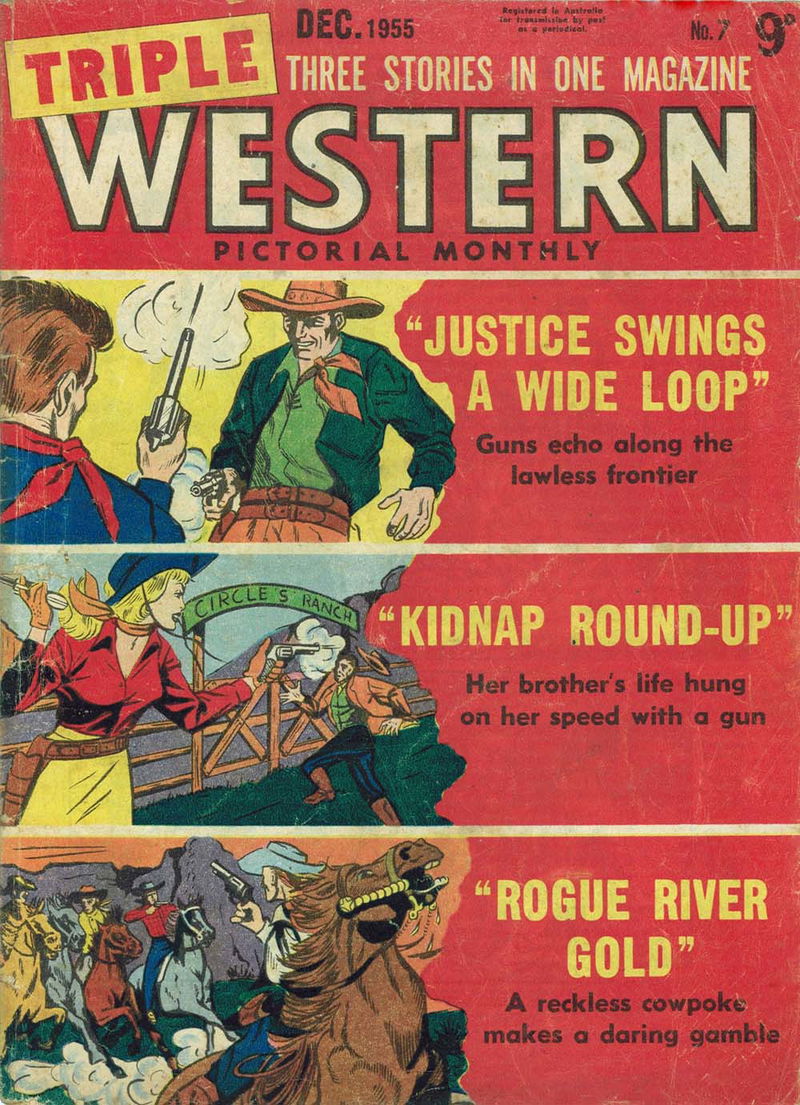 Triple Western Pictorial Monthly (Red Circle, 1955 series) #7 (December 1955)