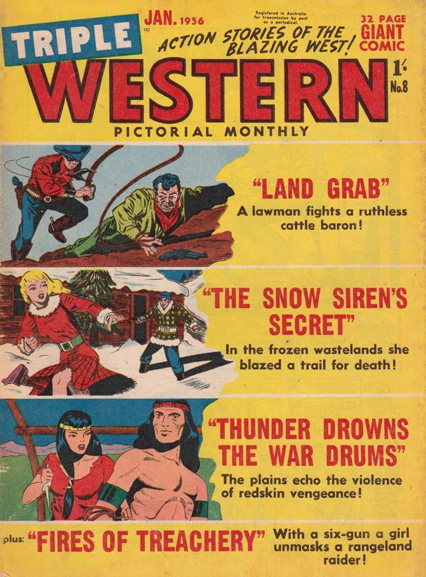 Triple Western Pictorial Monthly (Red Circle, 1955 series) #8 (January 1956)