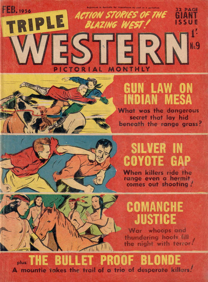 Triple Western Pictorial Monthly (Red Circle, 1955 series) #9 (February 1956)