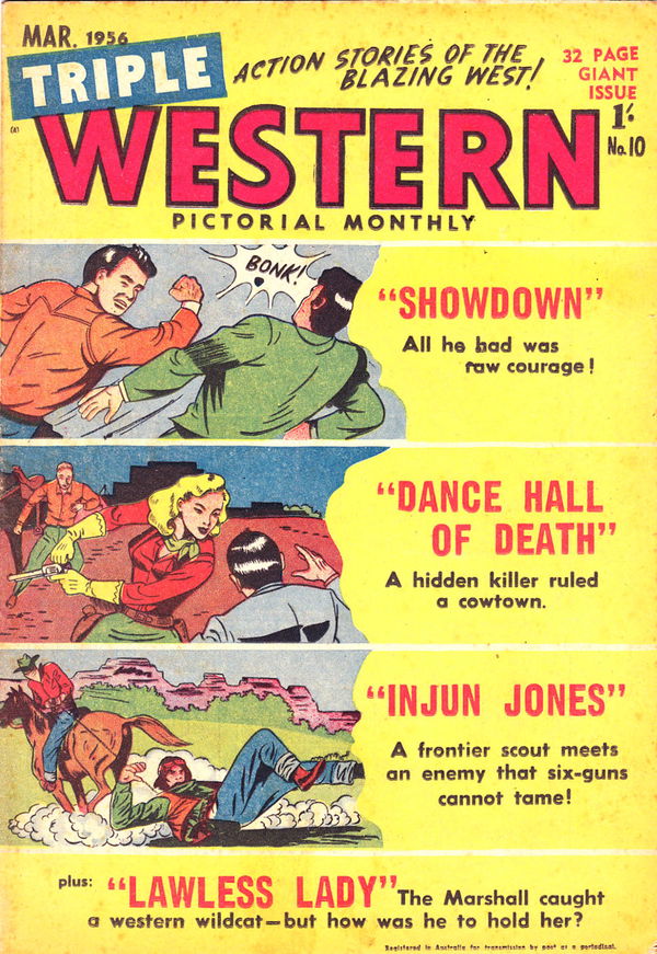 Triple Western Pictorial Monthly (Red Circle, 1955 series) #10 (March 1956)