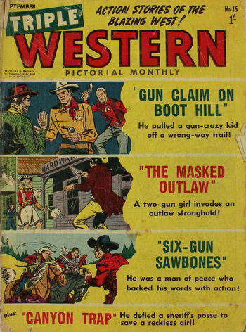 Triple Western Pictorial Monthly (Red Circle, 1955 series) #15 (September 1956)