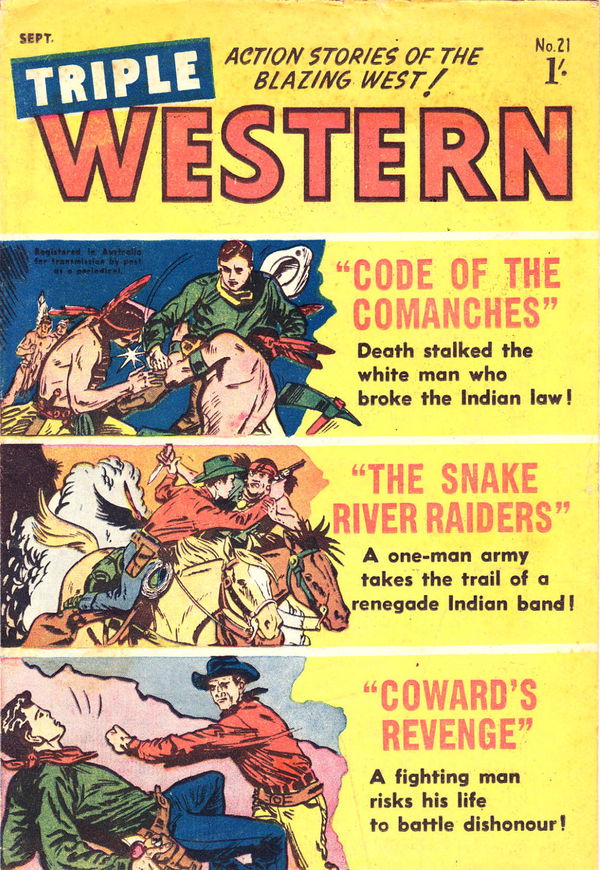 Triple Western Pictorial Monthly (Red Circle, 1955 series) #21 (September 1957)