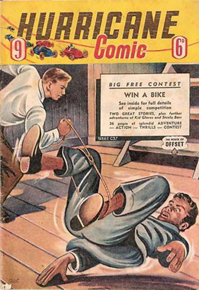 Hurricane Comic (OPC, 1946 series) #9 [C37] (July 1947) ([July 1947?])