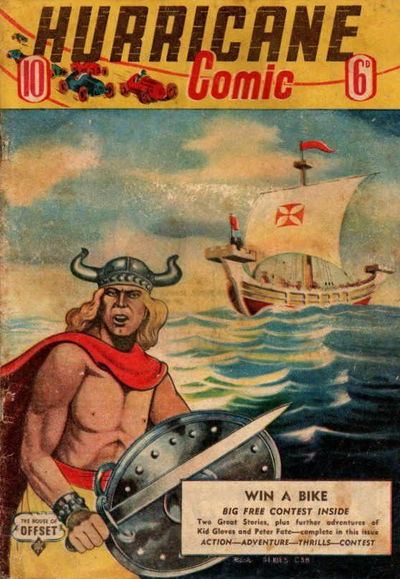 Hurricane Comic (OPC, 1946 series) #10 [C38] (August 1947) [August 1947?]