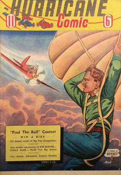 Hurricane Comic (OPC, 1946 series) #11 [C39] (September 1947) [September 1947?]