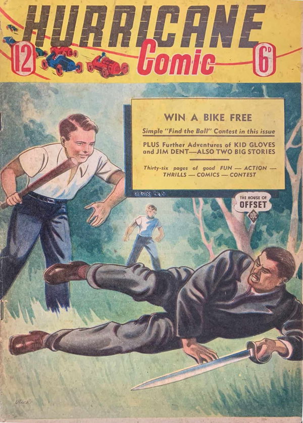 Hurricane Comic (OPC, 1946 series) #12 [C40] (October 1947) ([October 1947?])