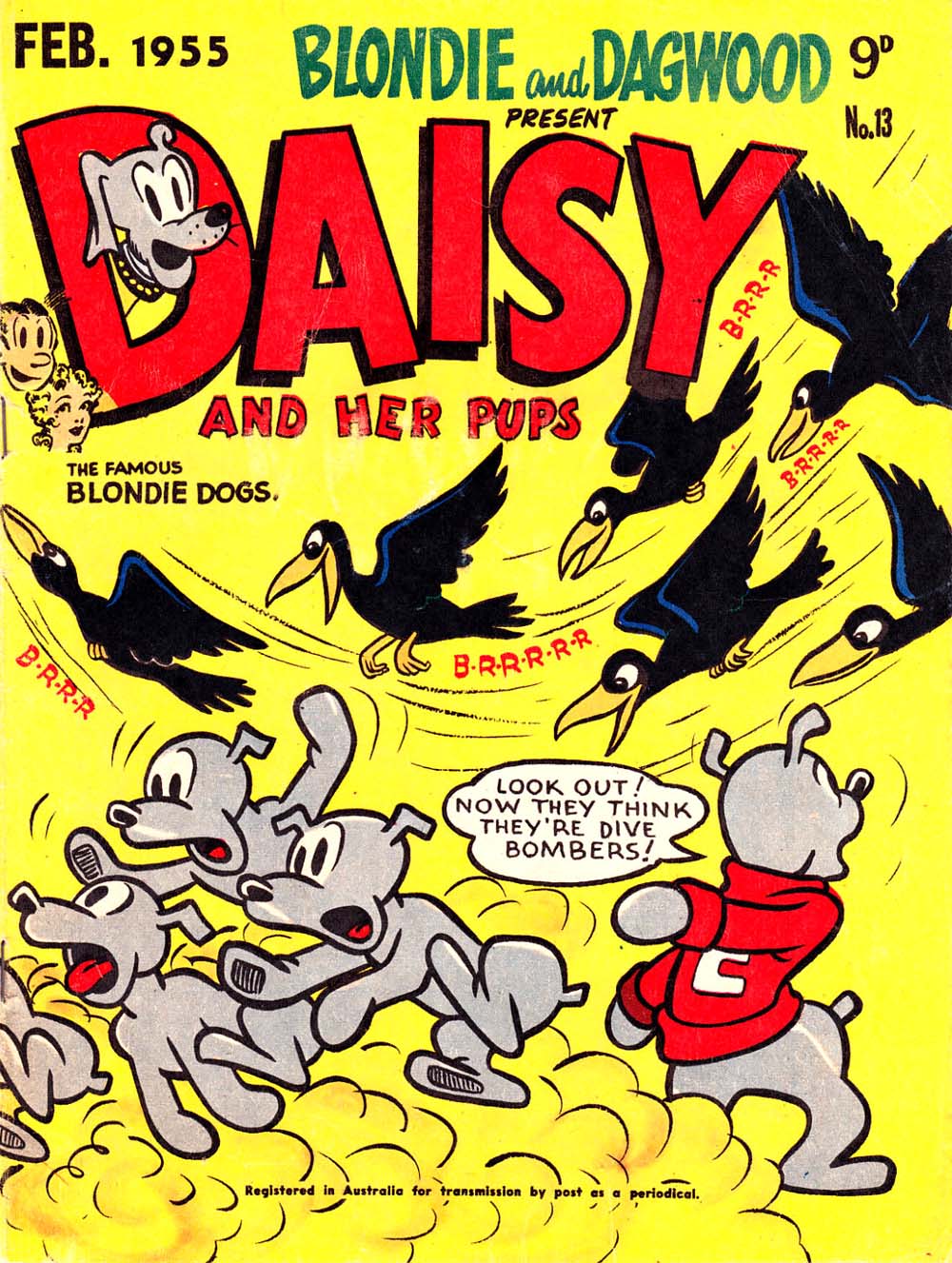 Blondie and Dagwood Present Daisy and Her Pups (ANL, 1953 series) #13 (February 1955)