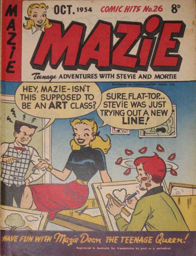 Comic Hits (Red Circle, 1952 series) #26 (October 1954) —Mazie