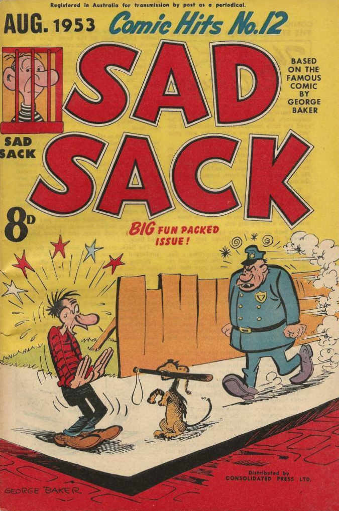 Comic Hits (Red Circle, 1952 series) #12 — Sad Sack (August 1953)