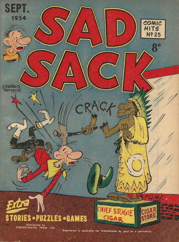 Comic Hits (Red Circle, 1952 series) #25 (September 1954) —Sad Sack