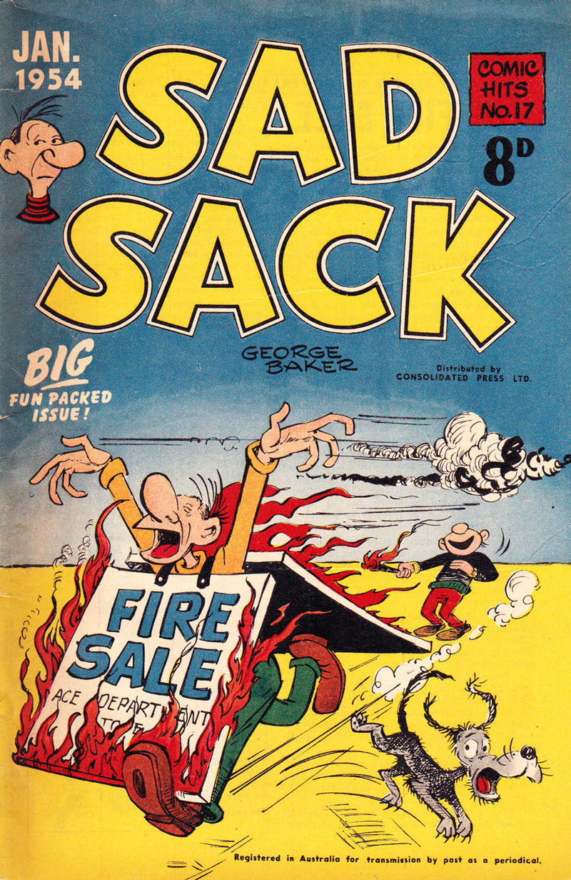 Comic Hits (Red Circle, 1952 series) #17 — Sad Sack (January 1954)