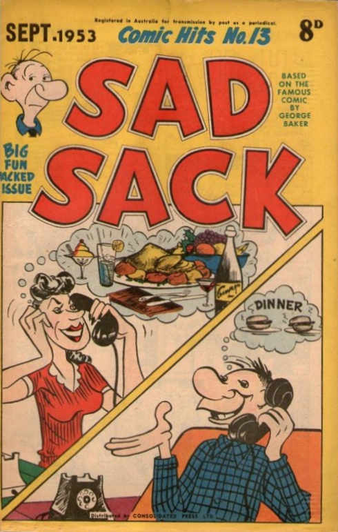 Comic Hits (Red Circle, 1952 series) #13 — Sad Sack (September 1953)