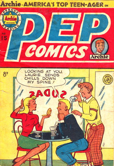 Pep Comics (HJ Edwards, 1951 series) #15 [June 1952?]