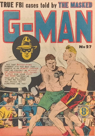 The Masked G-Man (Atlas, 1952 series) #27 [June 1954?]