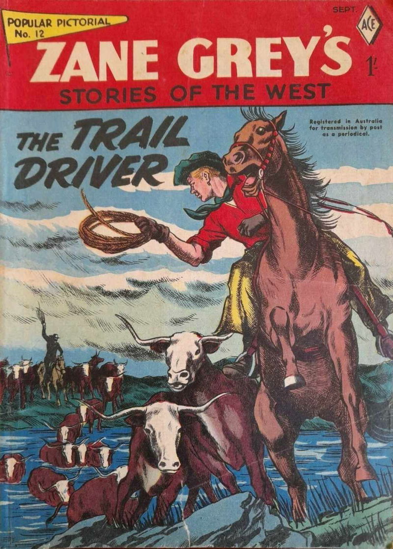 Popular Pictorial (Junior Readers, 1956 series) #12 — Zane Grey's Stories of the West (September 1957)
