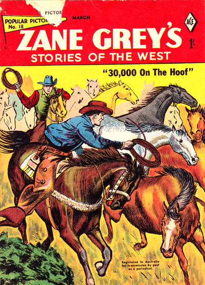 Popular Pictorial (Junior Readers, 1956 series) #18 — Zane Grey's Stories of the West ([March 1958?])